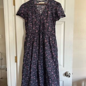 Christy Dawn Dress Size L blue and purple